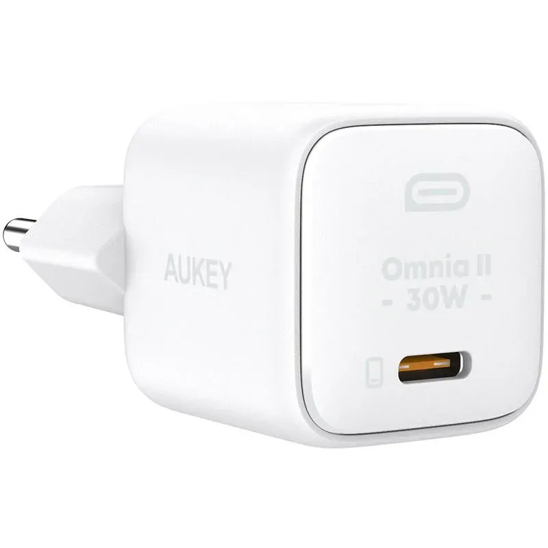 Aukey PA-B1L-WH 30W Omnia İi Mini Gan Type-C Pd Şarj Adaptörü