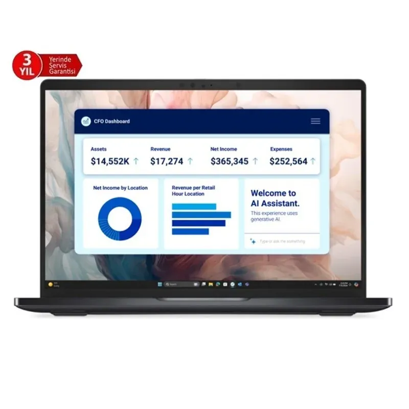 Dell Nb Pro Premium 14 ULTRA7 268V 32GB 1 TB SSD WIN11PRO PA14250 Dokunmatik (3 Yıl Yerinde Garanti)