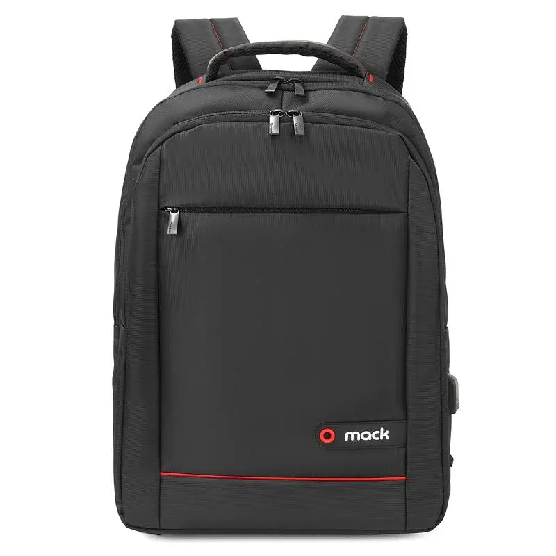 Mack MCC-007 17.3" Office USB Girişli Notebook Sirt Çantası Siyah
