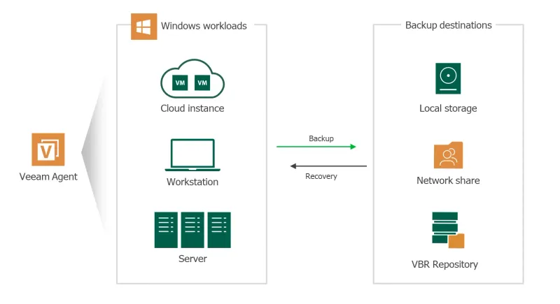 Veeam Agent for Server (Windows/Linux, 1 Yıl)