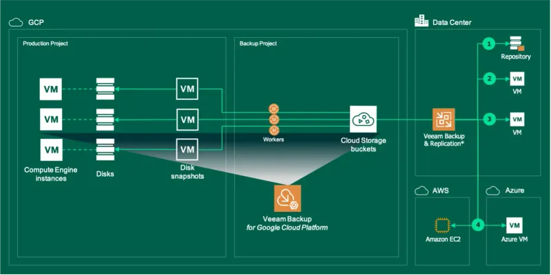 Veeam Backup for Google Cloud (50 Instance, 1 Yıl)