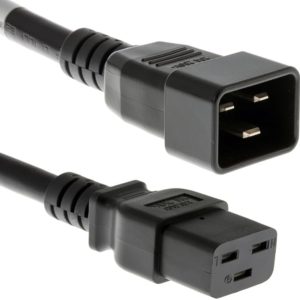 C19 to C20 Sunucu PDU Güç Kablosu - 3 Metre - Görsel 1